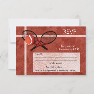 Tennisparty-RSVP-Karte RSVP Karte