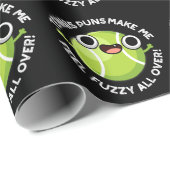 Tennispistolen machen mich überall in der Dunklen  Geschenkpapier (Rolleneckpunkt)