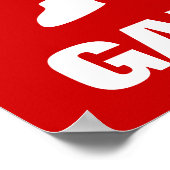 Tennisplakat mit individuellem Angebot | Spiel auf Poster (Ecke)