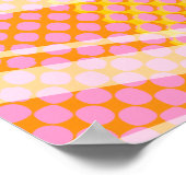 Tennisplakat mit Tischtennis-Bild Poster (Ecke)