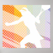 Tennisplakat mit Tischtennis-Bild Poster (Vorne)