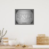 Tennisplakat mit Zitat 014 Poster (Küche)