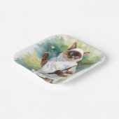 Tennisplatte für Tennis Player Party Pappteller (Gewinkelt)