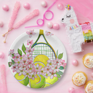 Tennisplatte für Tennis Player Party Pappteller