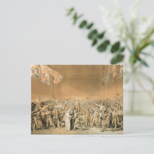 Tennisplatz, 20. Juni 1789, 1791 2 Postkarte (Stehend Vorderseite)