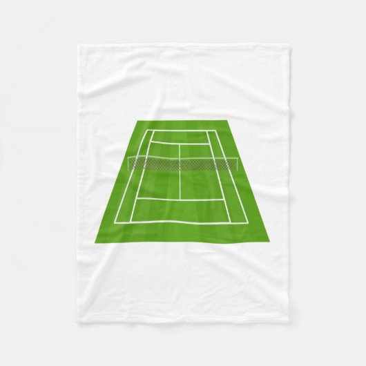 Tennisplatz Fleecedecke (Vorderseite)