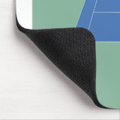 Tennisplatz - Grün und Blau Mousepad (Ecke)