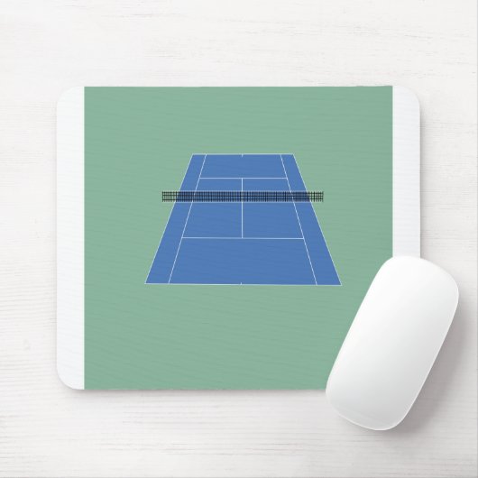 Tennisplatz - Grün und Blau Mousepad (Mit Mouse)