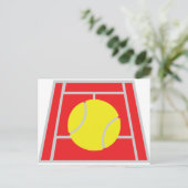Tennisplatz-Ikone Postkarte (Stehend Vorderseite)