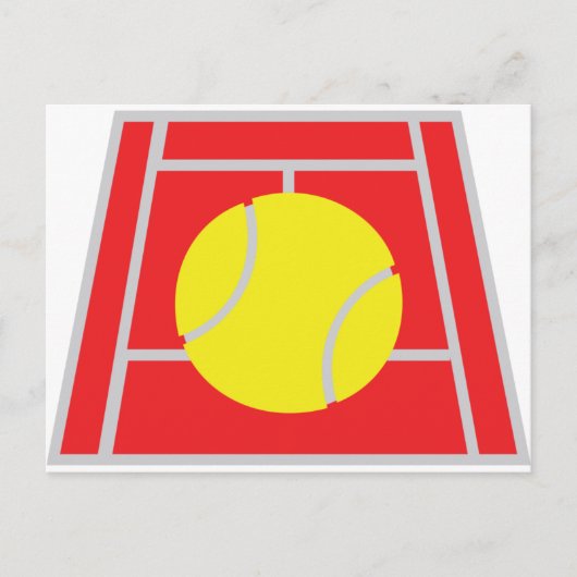 Tennisplatz-Ikone Postkarte (Vorderseite)