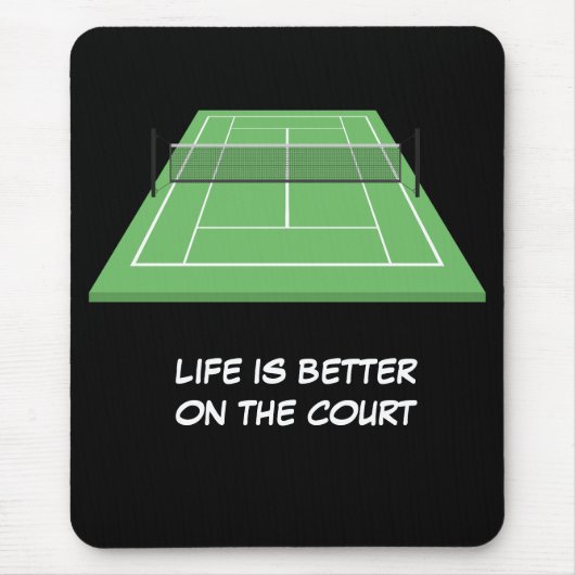 Tennisplatz ist besser mousepad (Vorne)