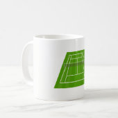 Tennisplatz Kaffeetasse (Vorderseite Links)