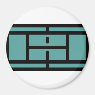 Tennisplatz Magnet