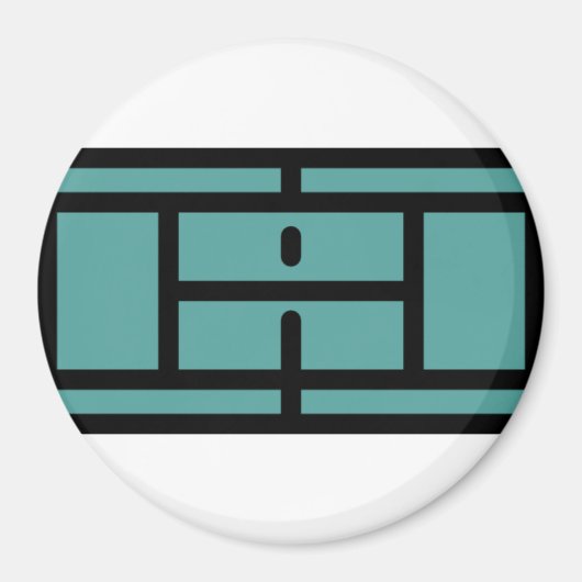 Tennisplatz Magnet (Vorne)