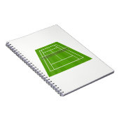 Tennisplatz Notizblock (Rechte Seite)