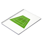 Tennisplatz Notizblock (Linke Seite)