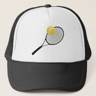 Tennisplatz & TENNIS RACKET Truckerkappe
