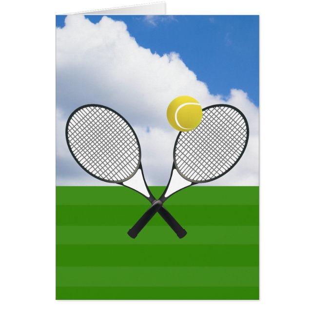 Tennisplatz & TENNIS RACKETS (Vorne)