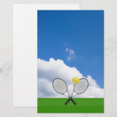 Tennisplatz & TENNIS RACKETS (Vorne/Hinten)