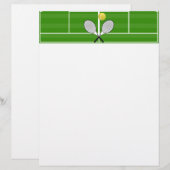 Tennisplatz & TENNIS RACKETS (Vorne/Hinten)