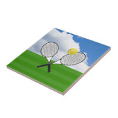 Tennisplatz & TENNIS RACKETS Fliese (Seite)