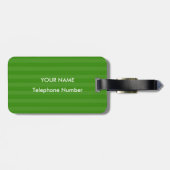 Tennisplatz & TENNIS RACKETS Gepäckanhänger (Rückseite horizontal)