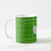 Tennisplatz & TENNIS RACKETS Kaffeetasse (Links)