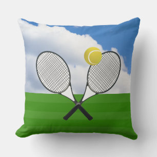 Tennisplatz & TENNIS RACKETS Kissen