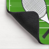 Tennisplatz & TENNIS RACKETS Mousepad (Ecke)