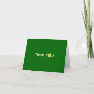 Tennisplatz Thank You Card Dankeskarte