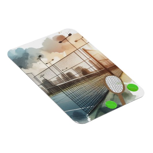 Tennisplatz und Racket Magnet (Rechte Seite)