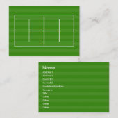 Tennisplatz Visitenkarte (Vorne/Hinten)