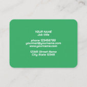 Tennisplatzbauer oder beruflich gecoacht visitenkarte (Rückseite)