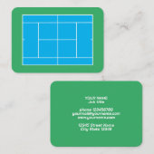Tennisplatzbauer oder beruflich gecoacht visitenkarte (Vorne/Hinten)
