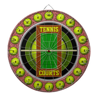 Tennisplätze 20 Shots Dartscheibe