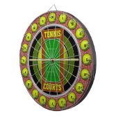 Tennisplätze 20 Shots Dartscheibe (Vorderseite rechts)
