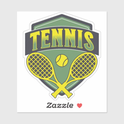 Tennisplätze für Tennisliebhaber Aufkleber (Blatt)