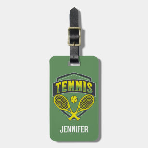 Tennisplätze für Tennisliebhaber Gepäckanhänger