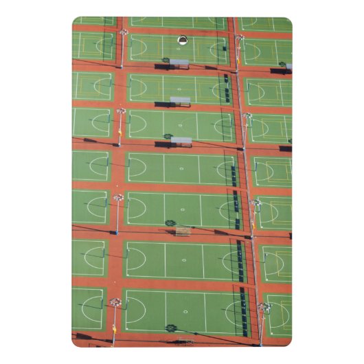 Tennisplätze Mini Klemmbrett (Rückseite)