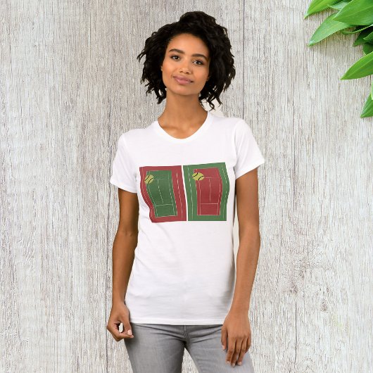 Tennisplätze T - Shirt Frauen