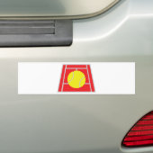 Tennisplatzikone Autoaufkleber (Auf Auto)