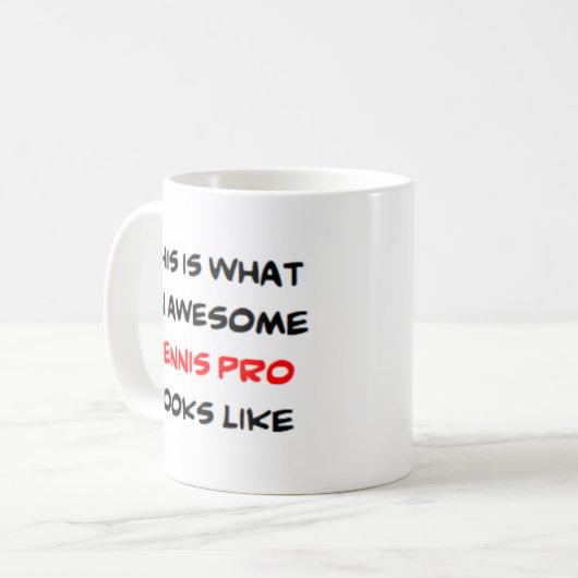 Tennisprofi, phantastisch kaffeetasse (Vorderseite Links)