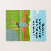 Tennispuzzles für Tennisspieler Puzzle (Horizontal)