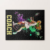 Tennispuzzles für weiblichen Trainer Puzzle (Horizontal)