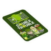 Tennispuzzles mit lustigem Sprichwort für Spieler Magnet (Rechte Seite)