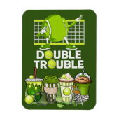 Tennispuzzles mit lustigem Sprichwort für Spieler Magnet (Vertikal)