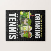 Tennispuzzles mit lustigem Sprichwort für Spieler Puzzle (Horizontal)