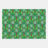 Tennisrackets & Balls Muster Geschenkpapier Set (Vorderseite 2)