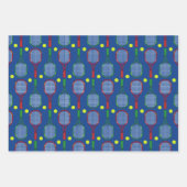 Tennisrackets & Balls Muster Geschenkpapier Set (Vorderseite)