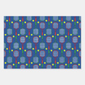 Tennisrackets & Balls Muster Geschenkpapier Set (Vorderseite 3)